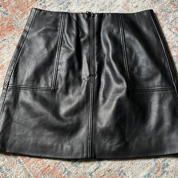 H&M Skirts Mini Faux Leather Skirt From Hm Poshmark